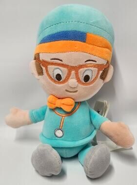 Blippi Doctor Plush Doll Teal Scrubs 2021 Sound Not Working